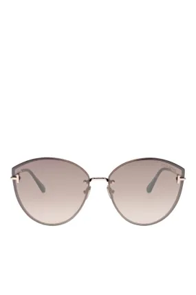 Evangeline Brown Cat Eye Sunglasses