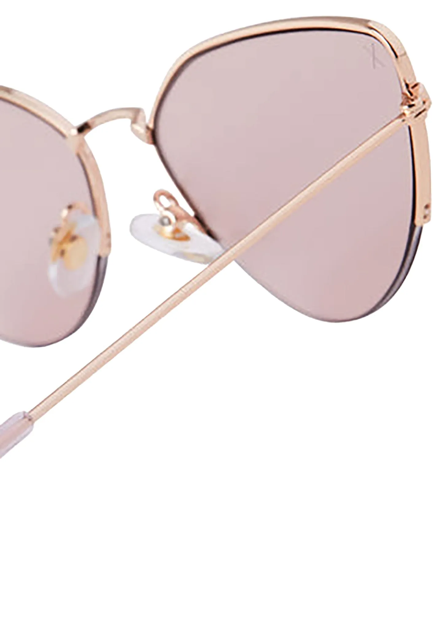 Fairfax Sunglasses in Shiny Gold/Rose Pink Tint