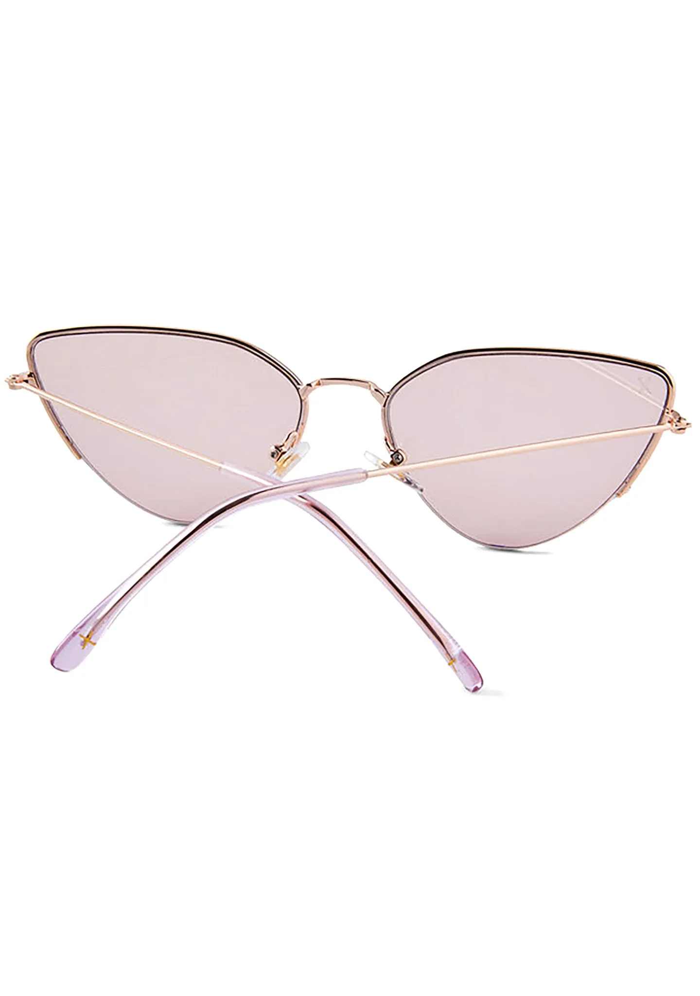 Fairfax Sunglasses in Shiny Gold/Rose Pink Tint