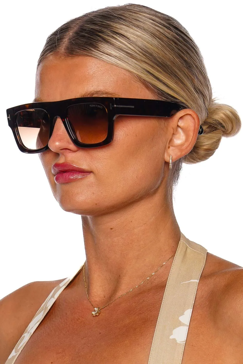 Fausto Dark Havana Acetate Sunglasses