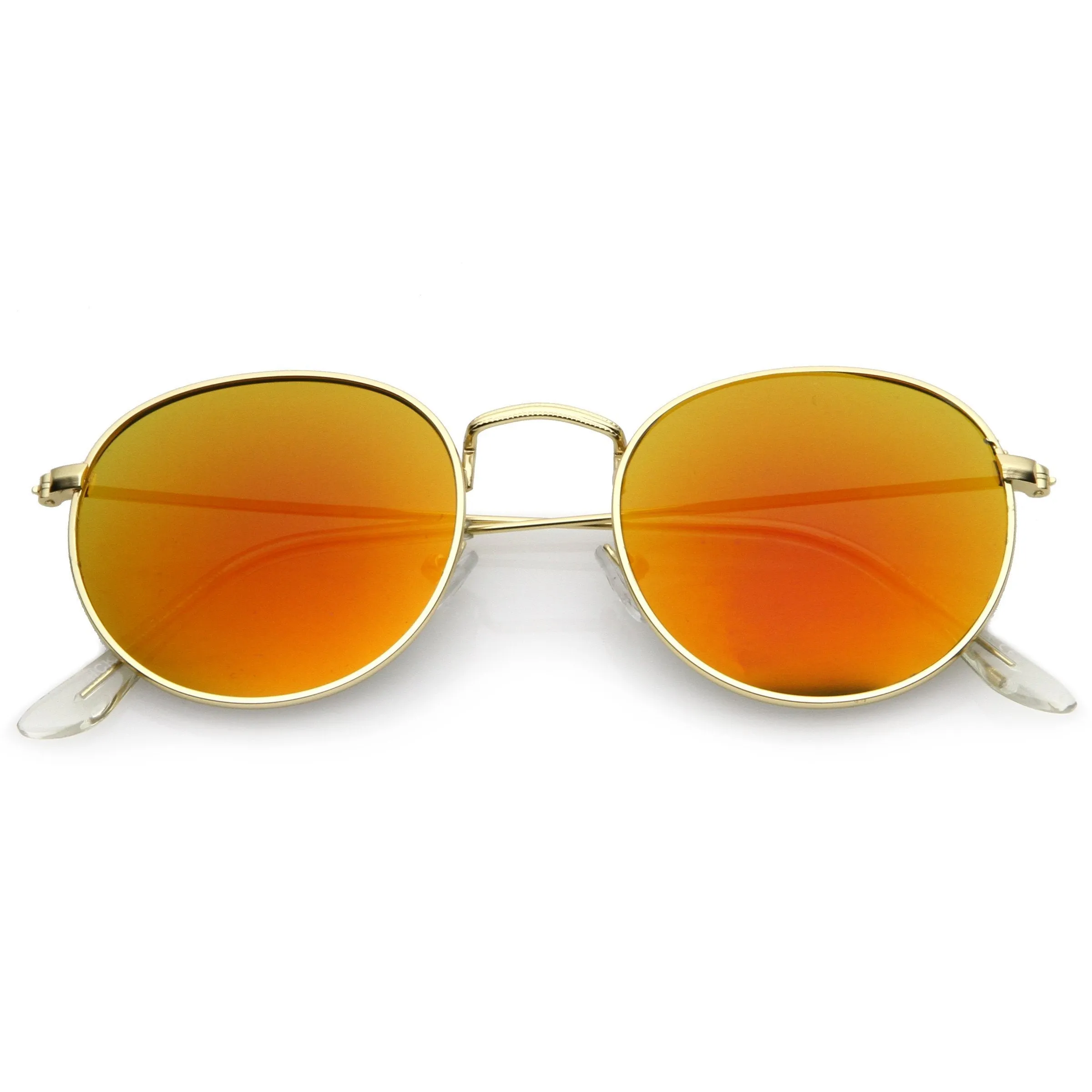 Flash Mirror Lens Metal Sunglasses