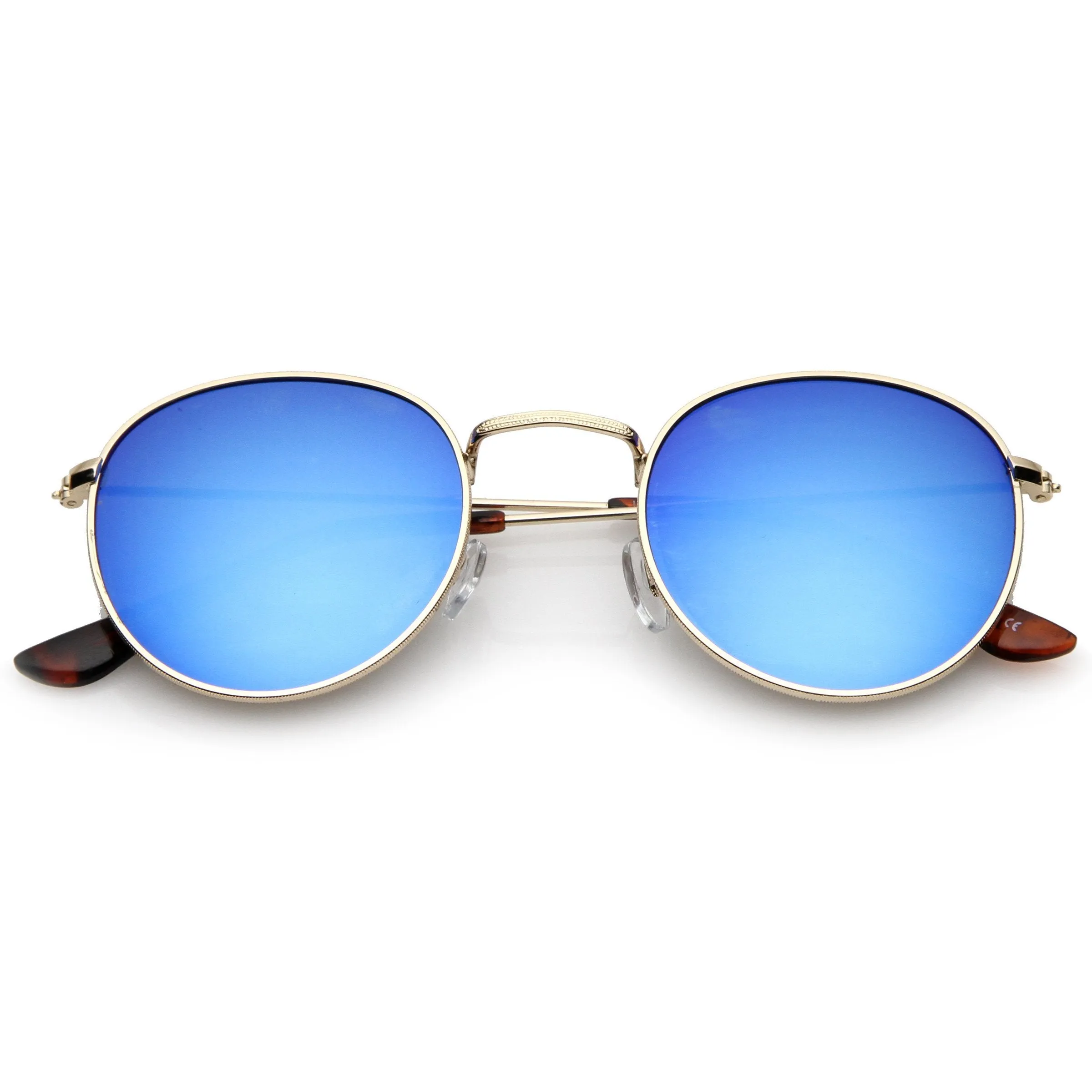 Flash Mirror Lens Metal Sunglasses