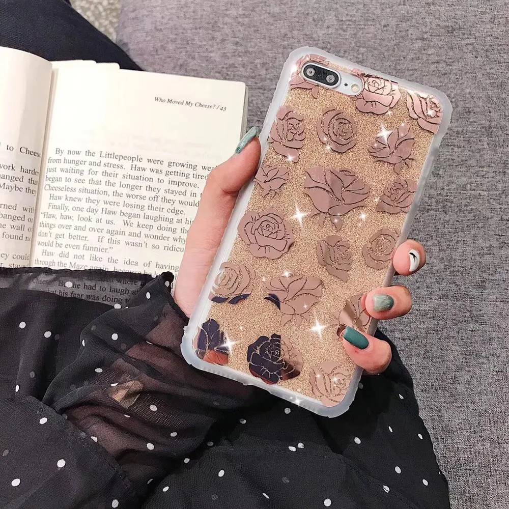 Floral Mirrored Phone Case