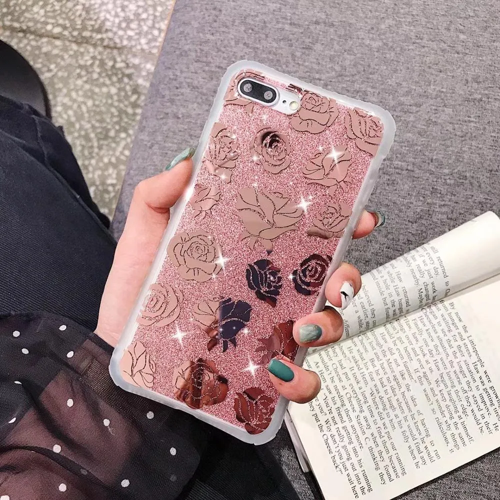 Floral Mirrored Phone Case