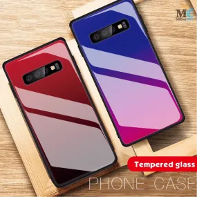 Galaxy S10 Gradient Soft Edge Glass Back Case