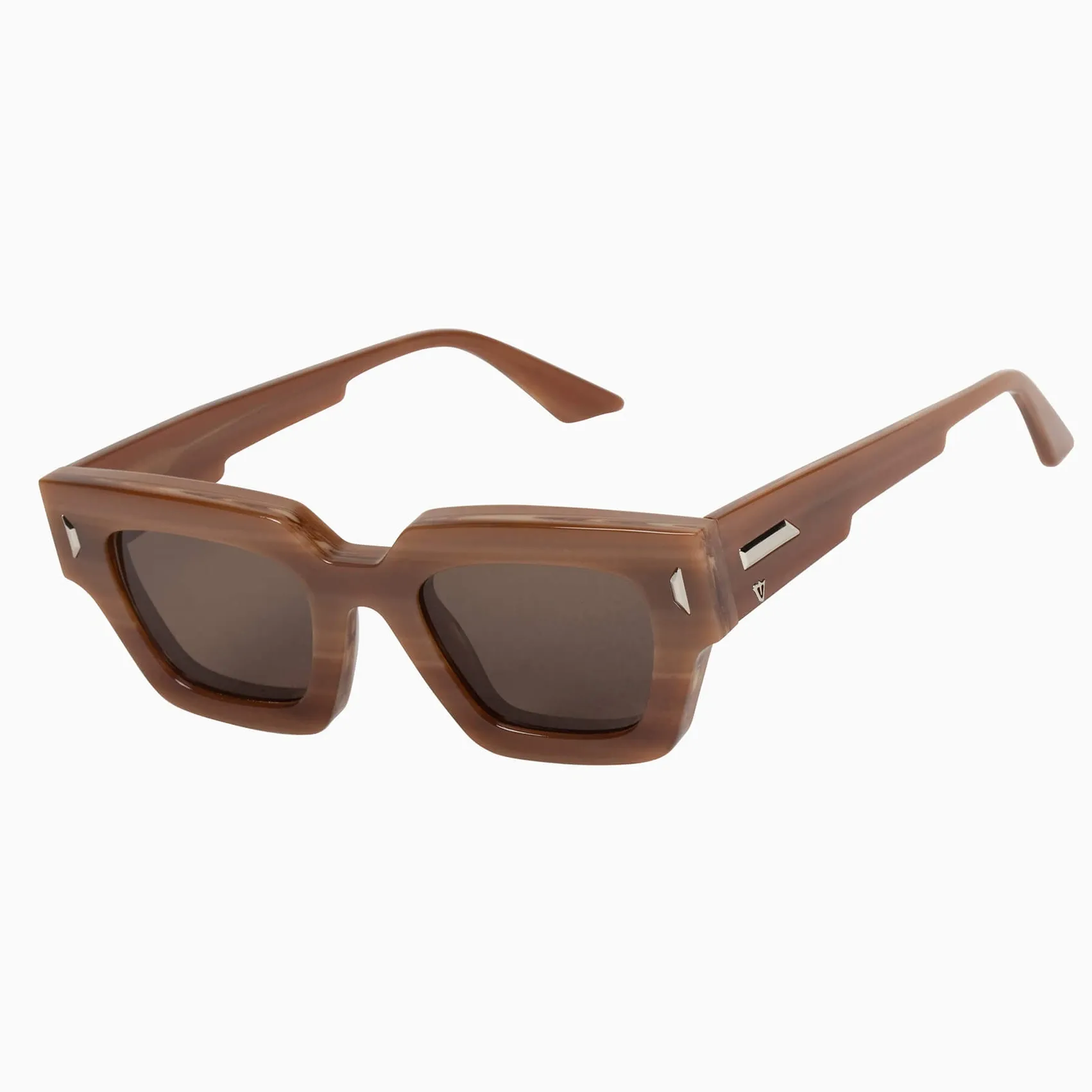 Ghost | Sunglasses - Mocha Quartz w. Silver Metal Trim / Brown Lens