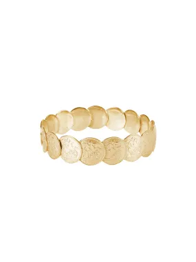 Gold Saint George Medley Bangle