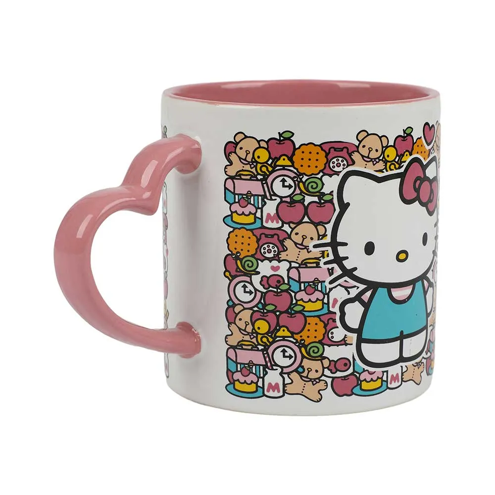 Hello Kitty 16oz Heart Handle Ceramic Mug