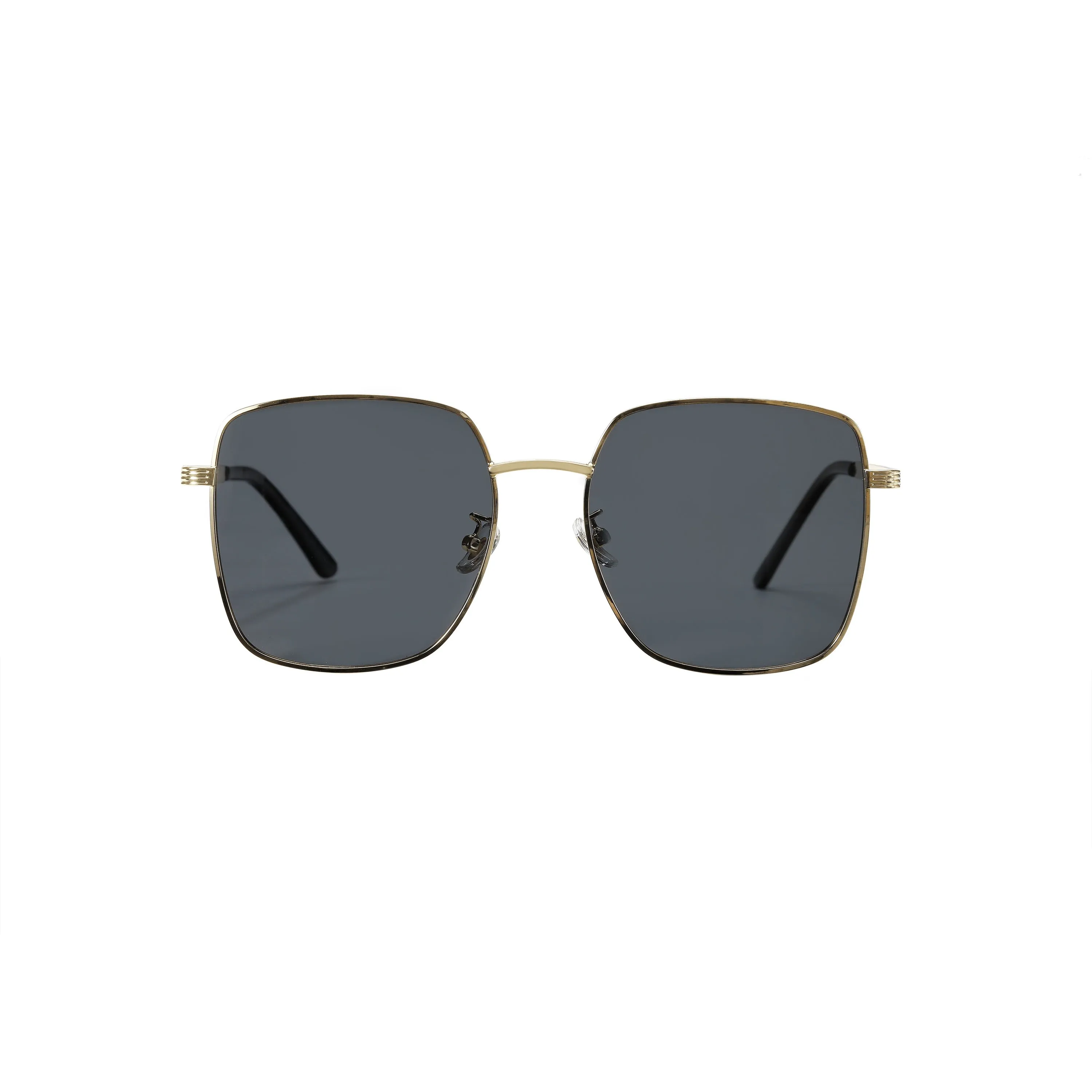 Kitty Square Oversized Gold Sunglasses