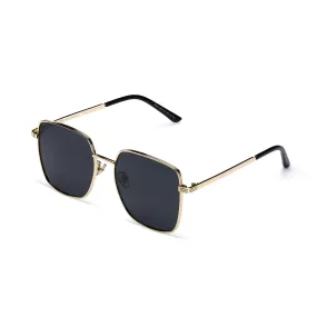 Kitty Square Oversized Gold Sunglasses