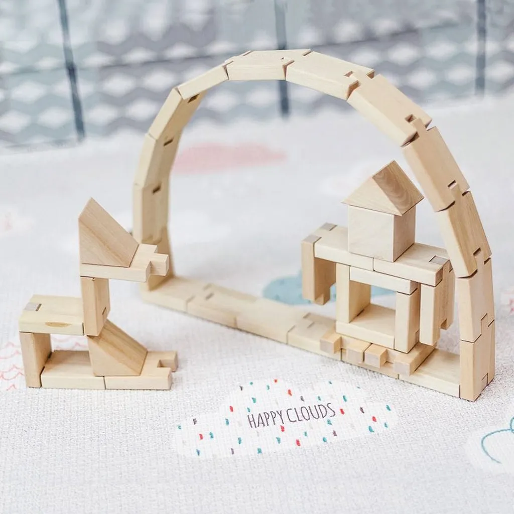 Kubi Dubi Wooden Building Blocks - Smarty