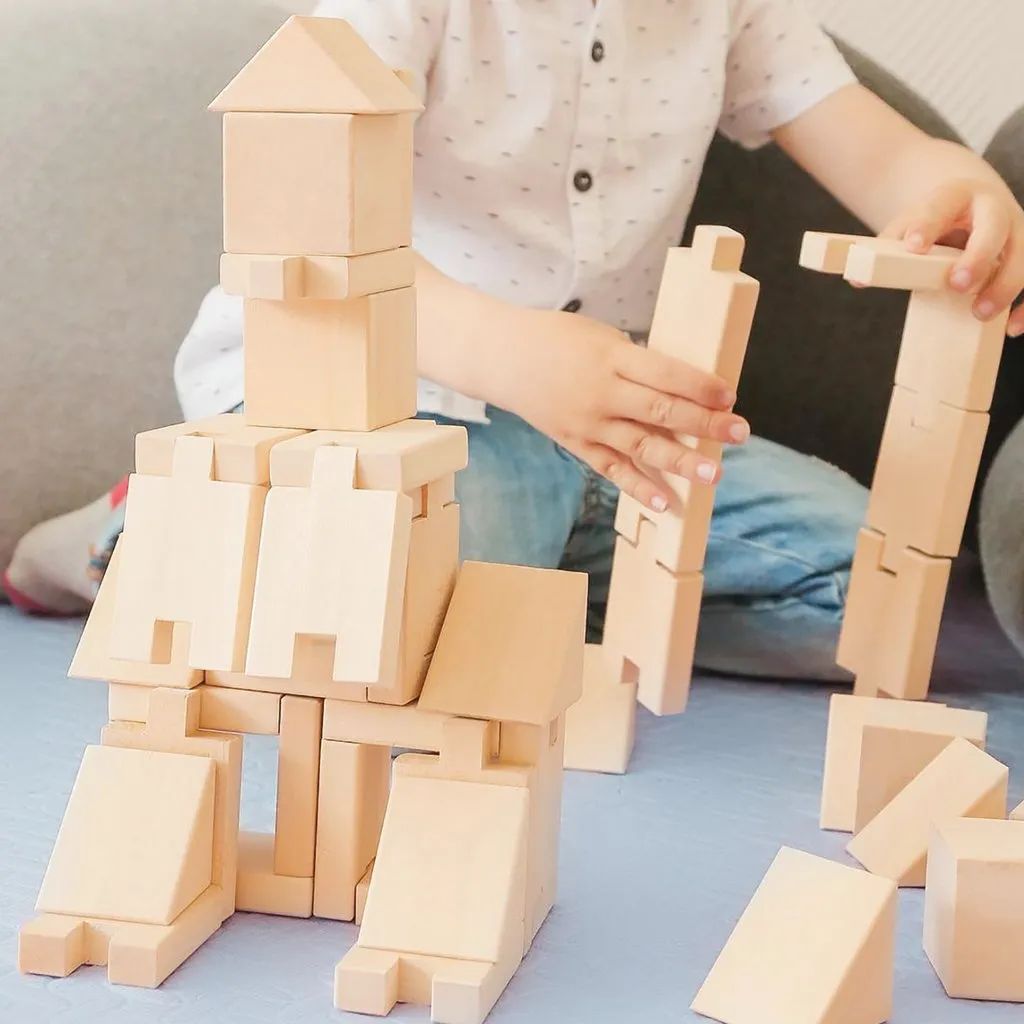 Kubi Dubi Wooden Building Blocks - Smarty