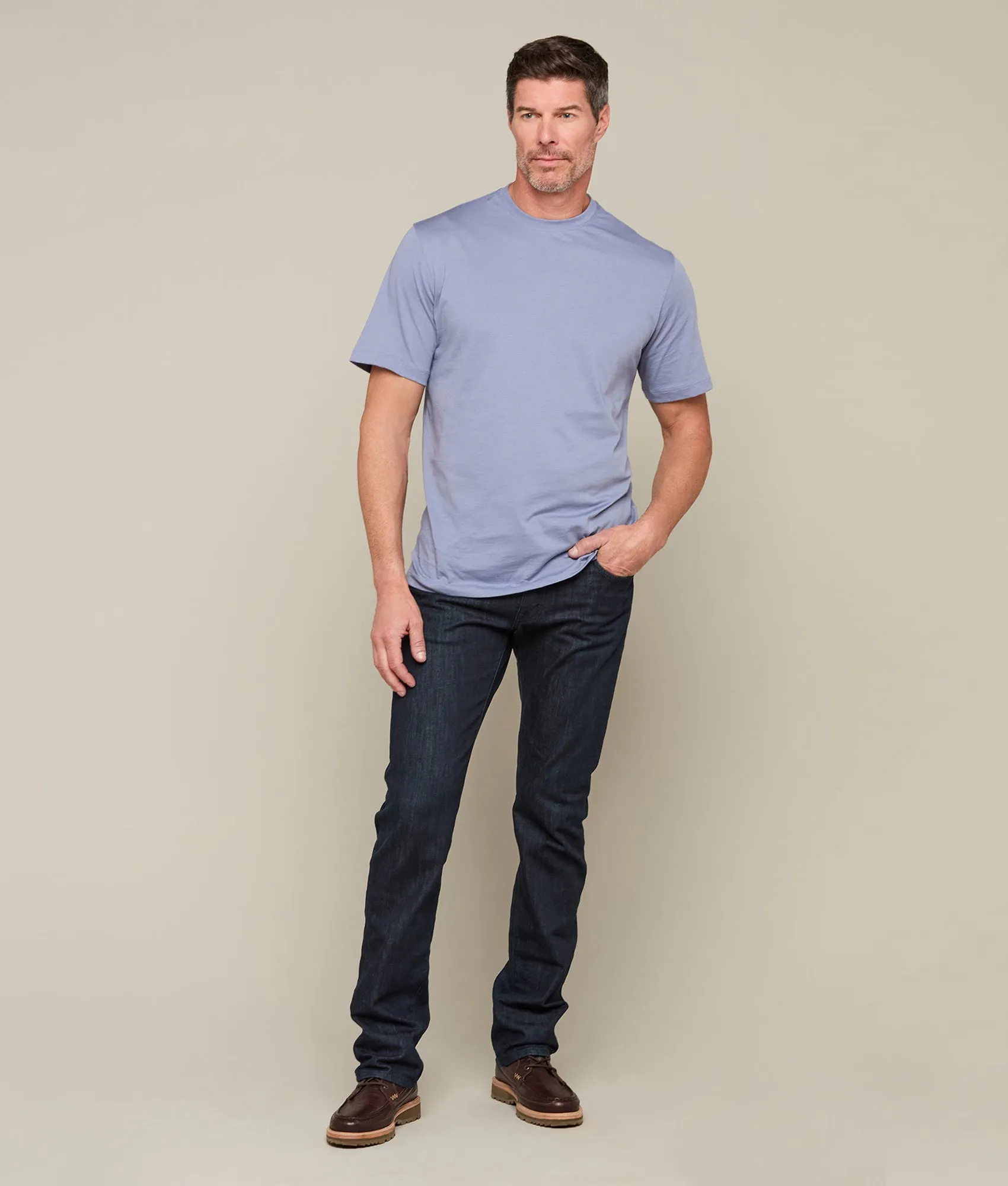 Lucchese Pima Cotton Tee :: Royal Blue