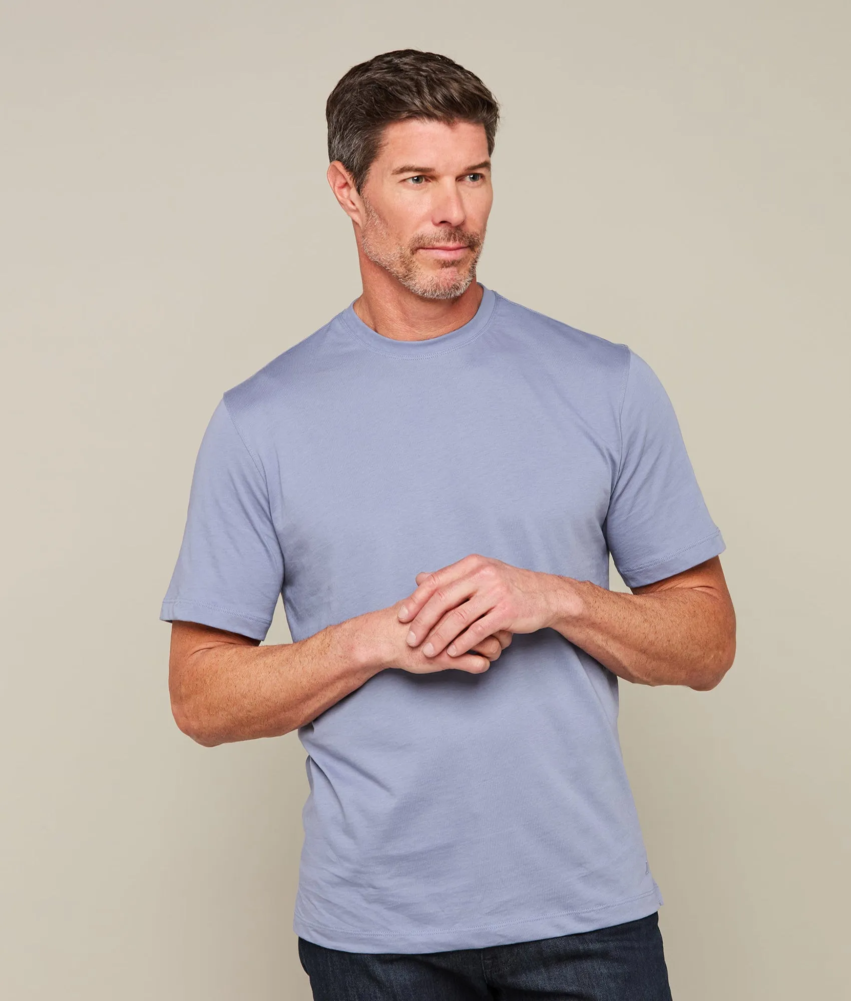 Lucchese Pima Cotton Tee :: Royal Blue