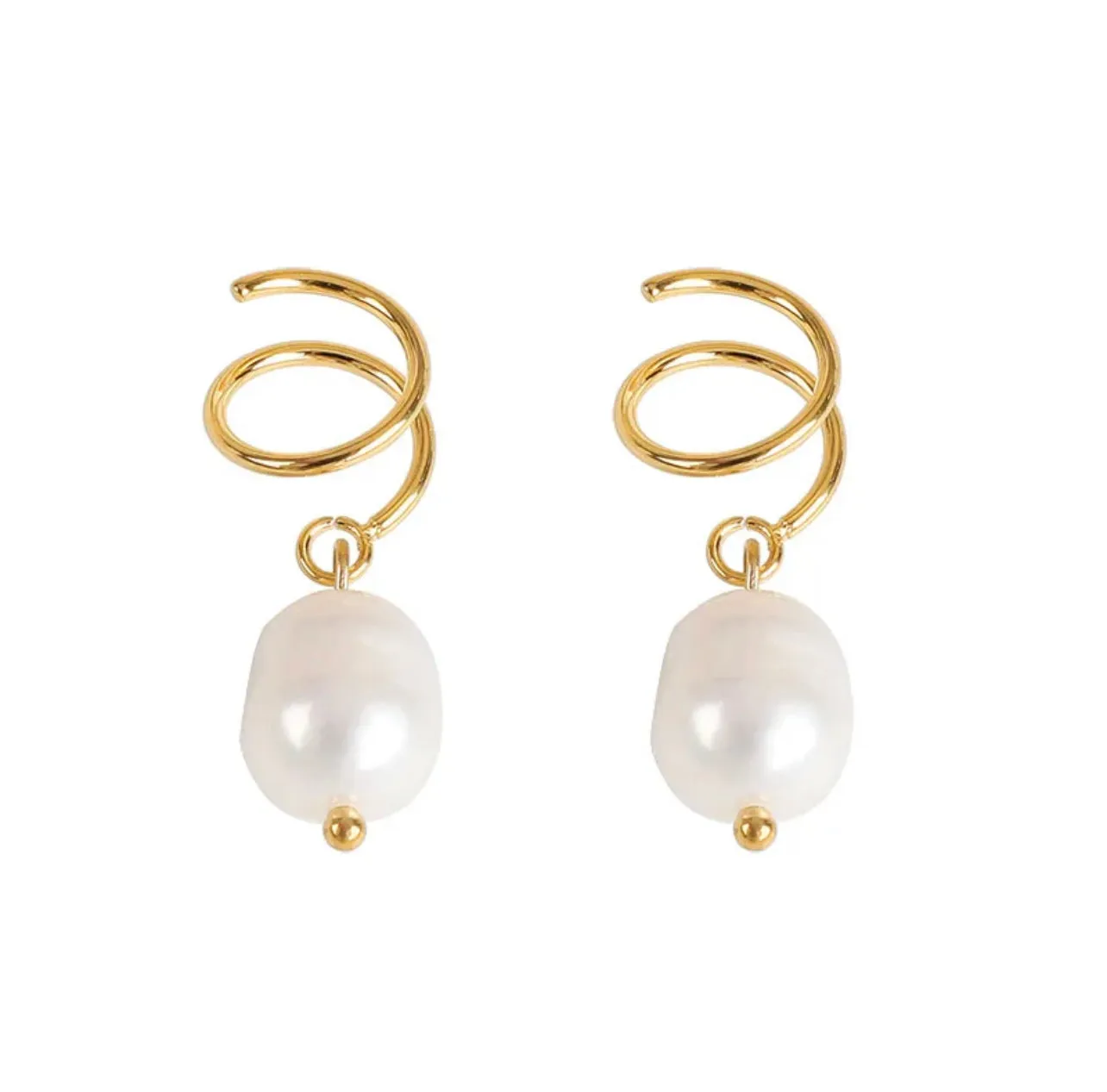 Mini Pearl Tiny Twist Hoops