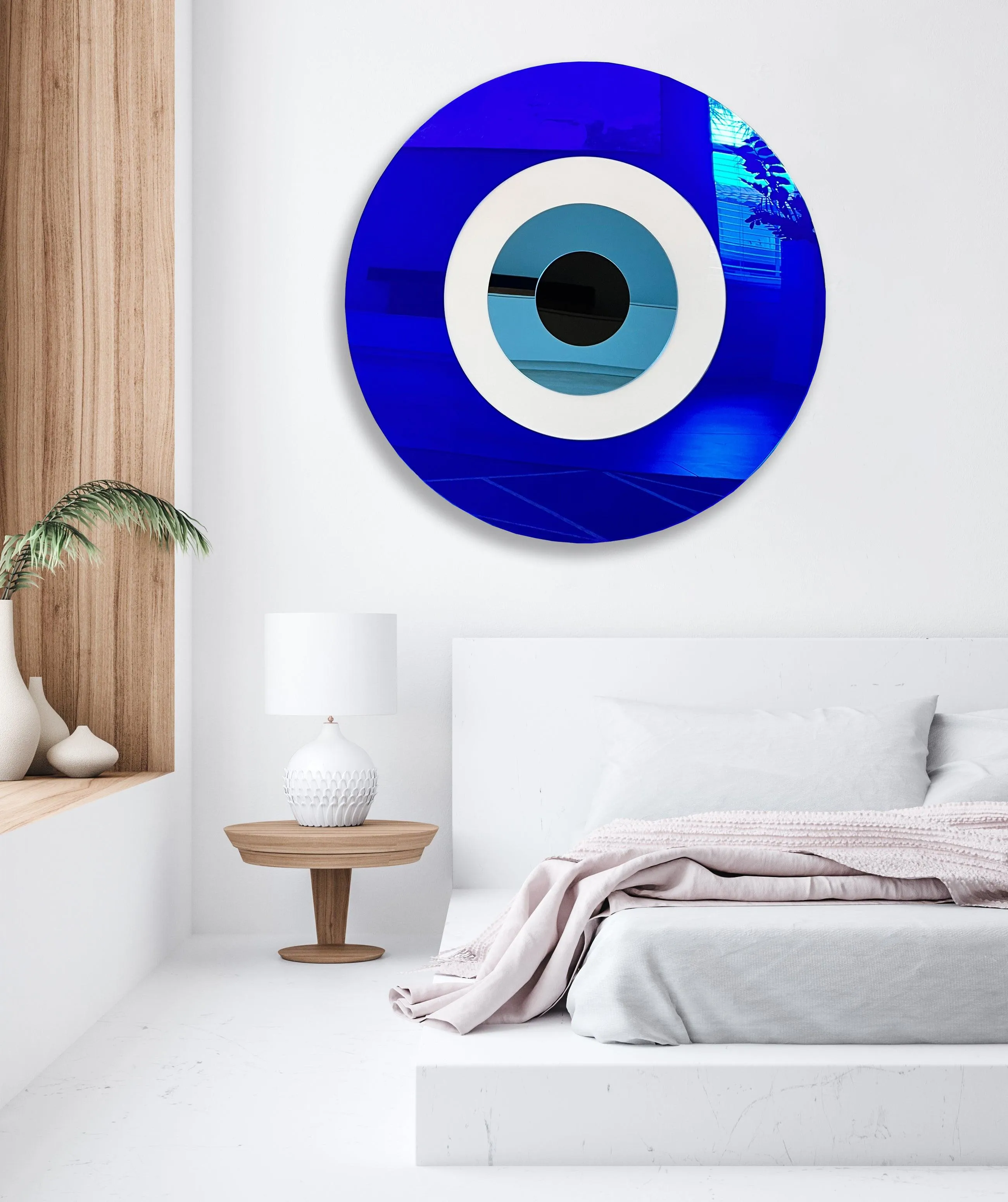 Minimalist Evil Eye Mirror Wall Decor