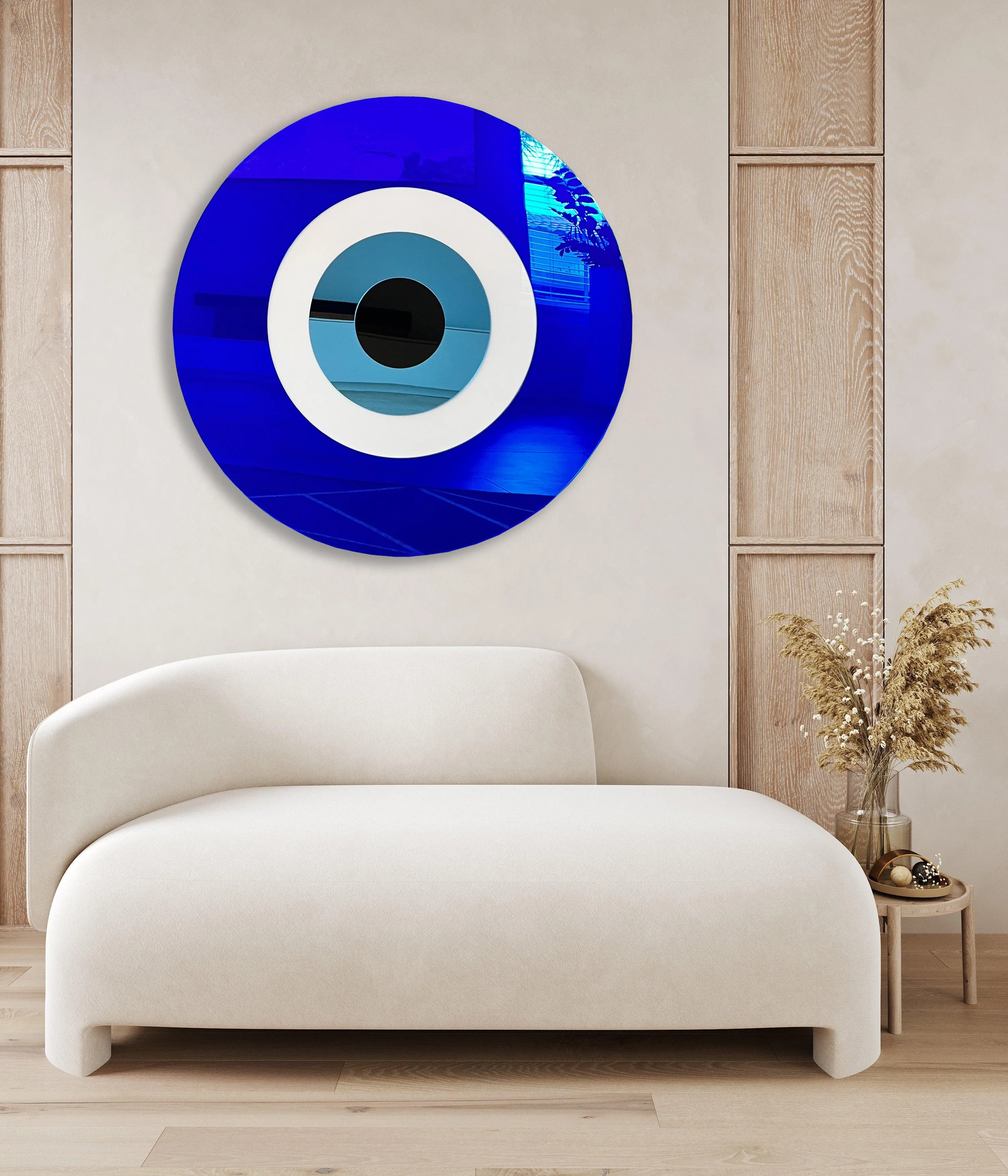 Minimalist Evil Eye Mirror Wall Decor