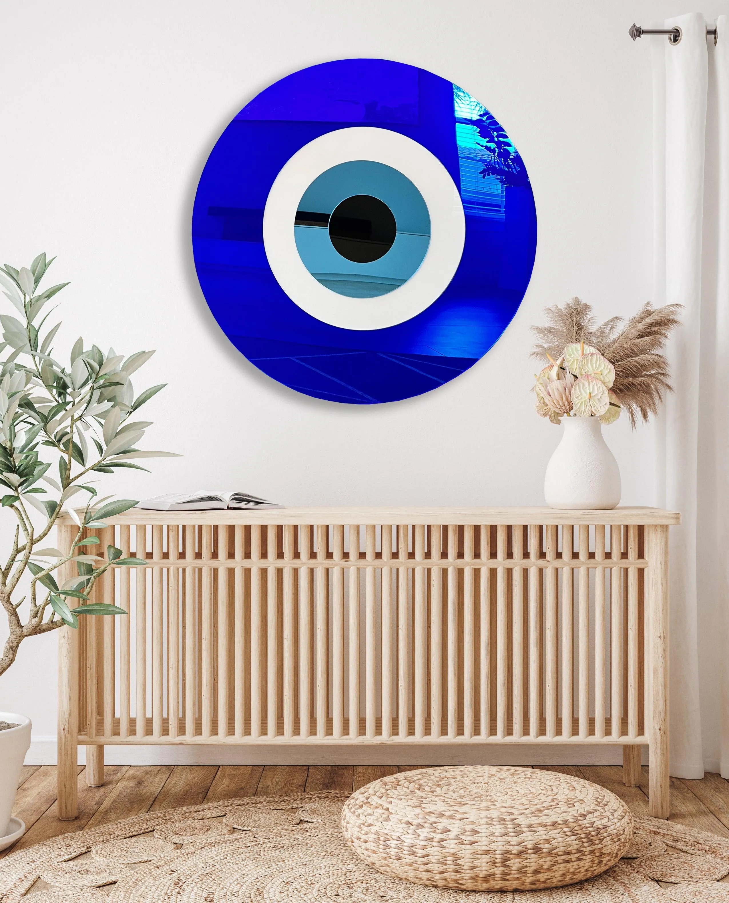 Minimalist Evil Eye Mirror Wall Decor