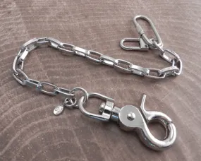 Modern Chrome Key Leash