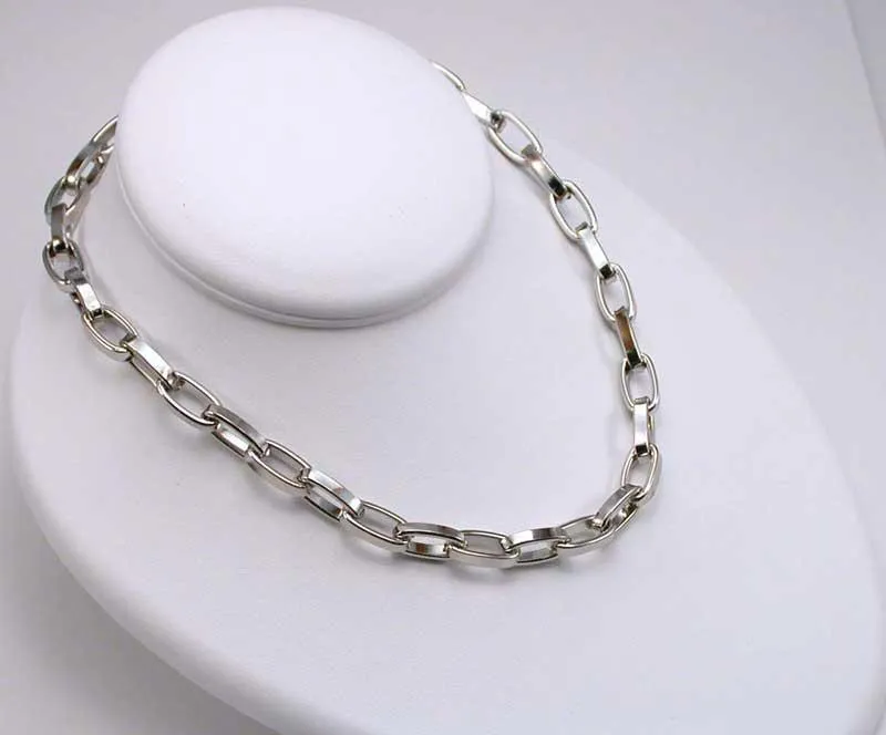 Modern Chrome Necklace