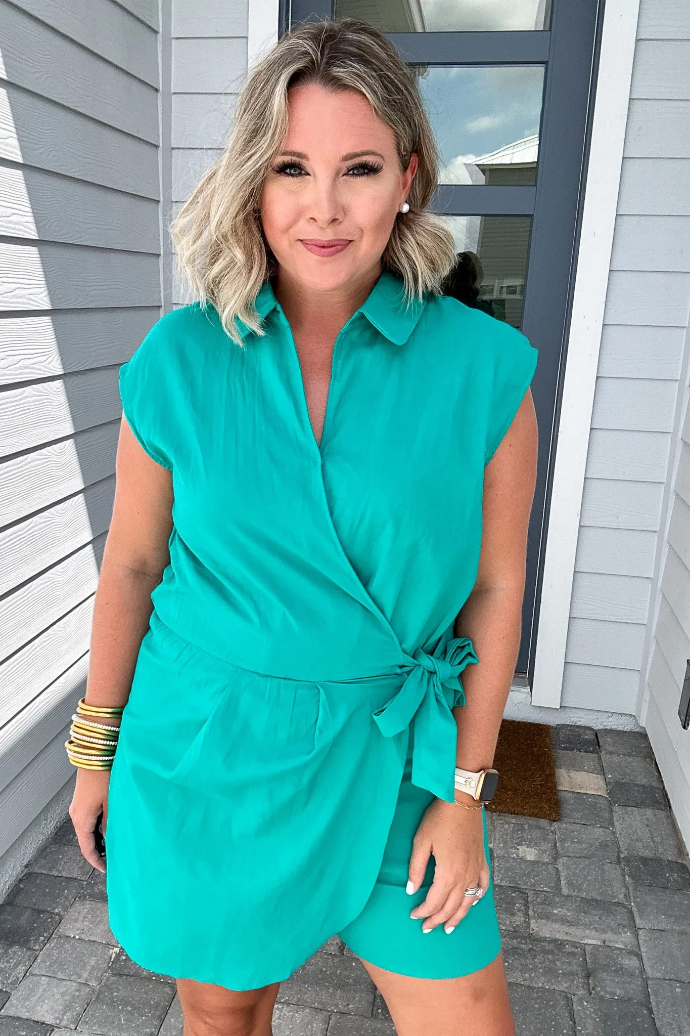 Molly Bracken: Score Big Teal Romper