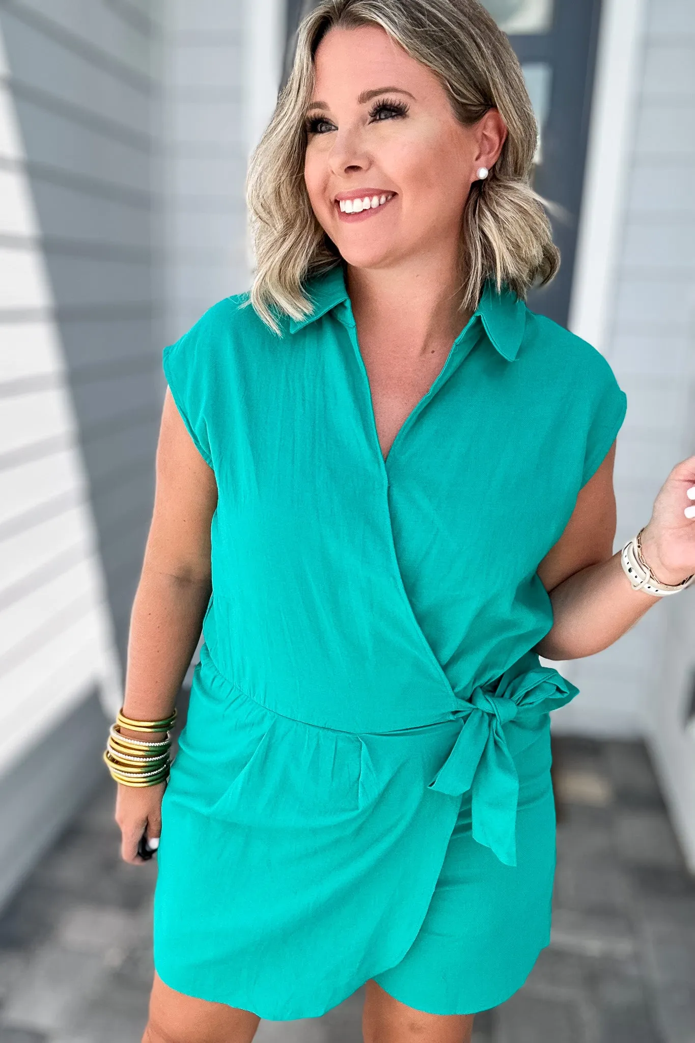 Molly Bracken: Score Big Teal Romper