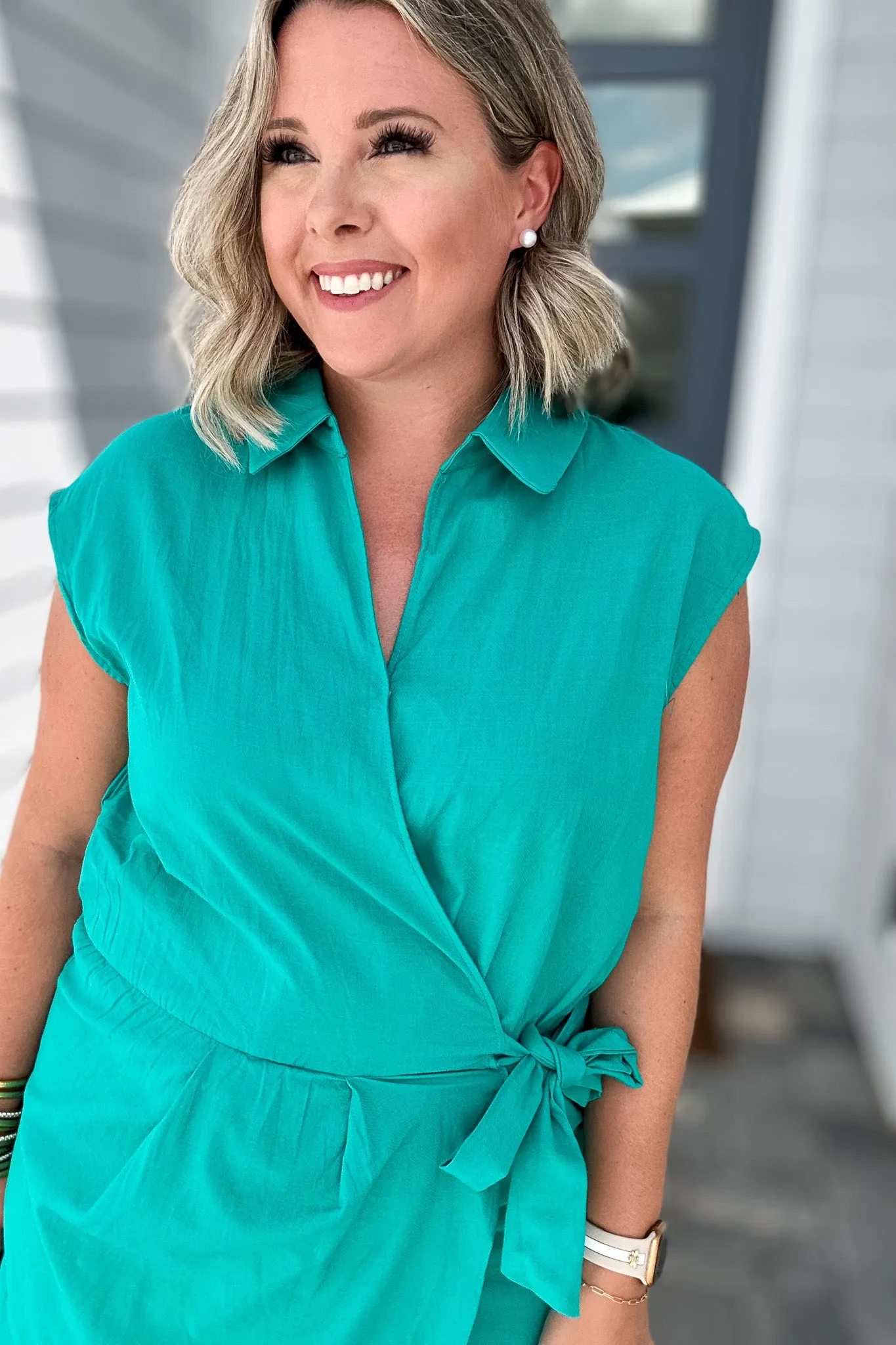 Molly Bracken: Score Big Teal Romper