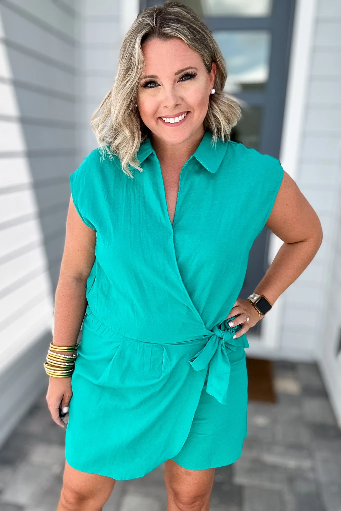 Molly Bracken: Score Big Teal Romper