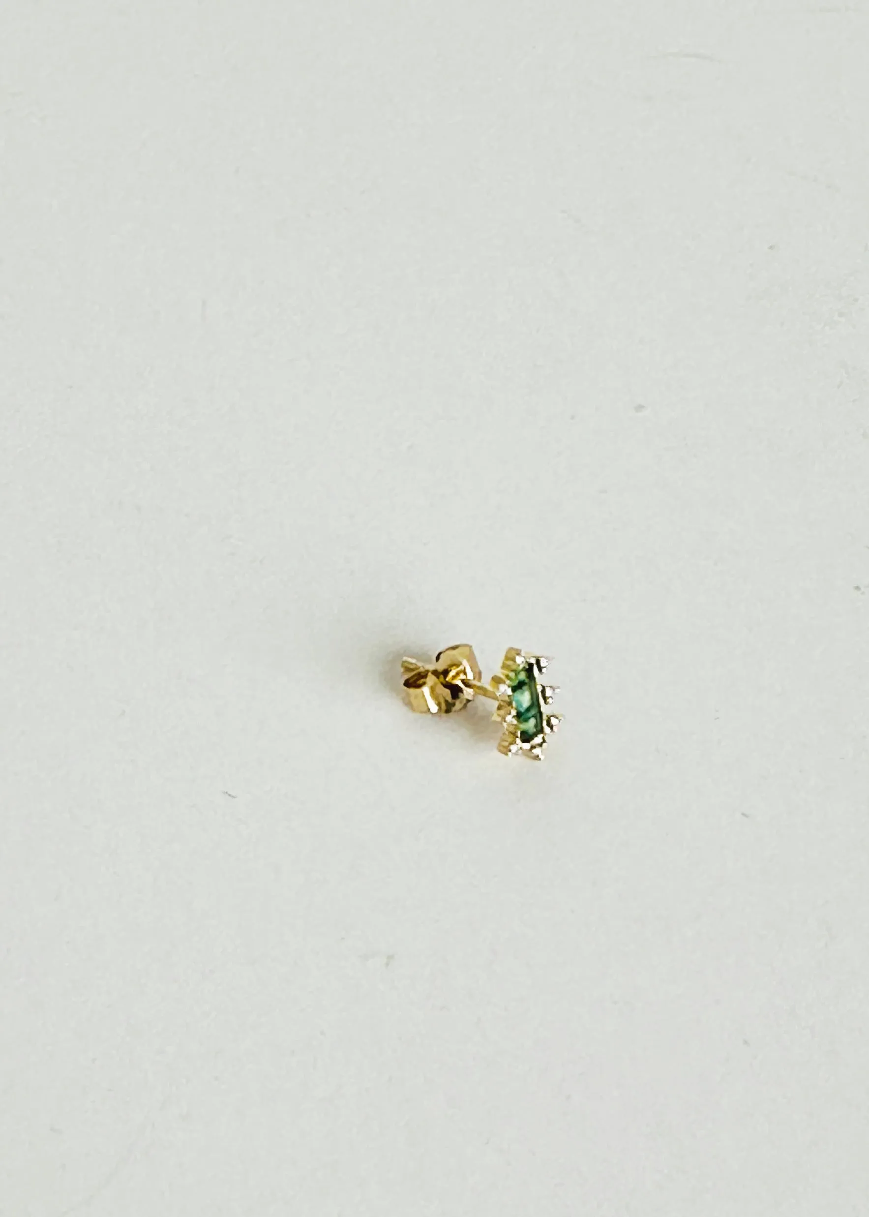 Mosaic Stud Emerald - Singles