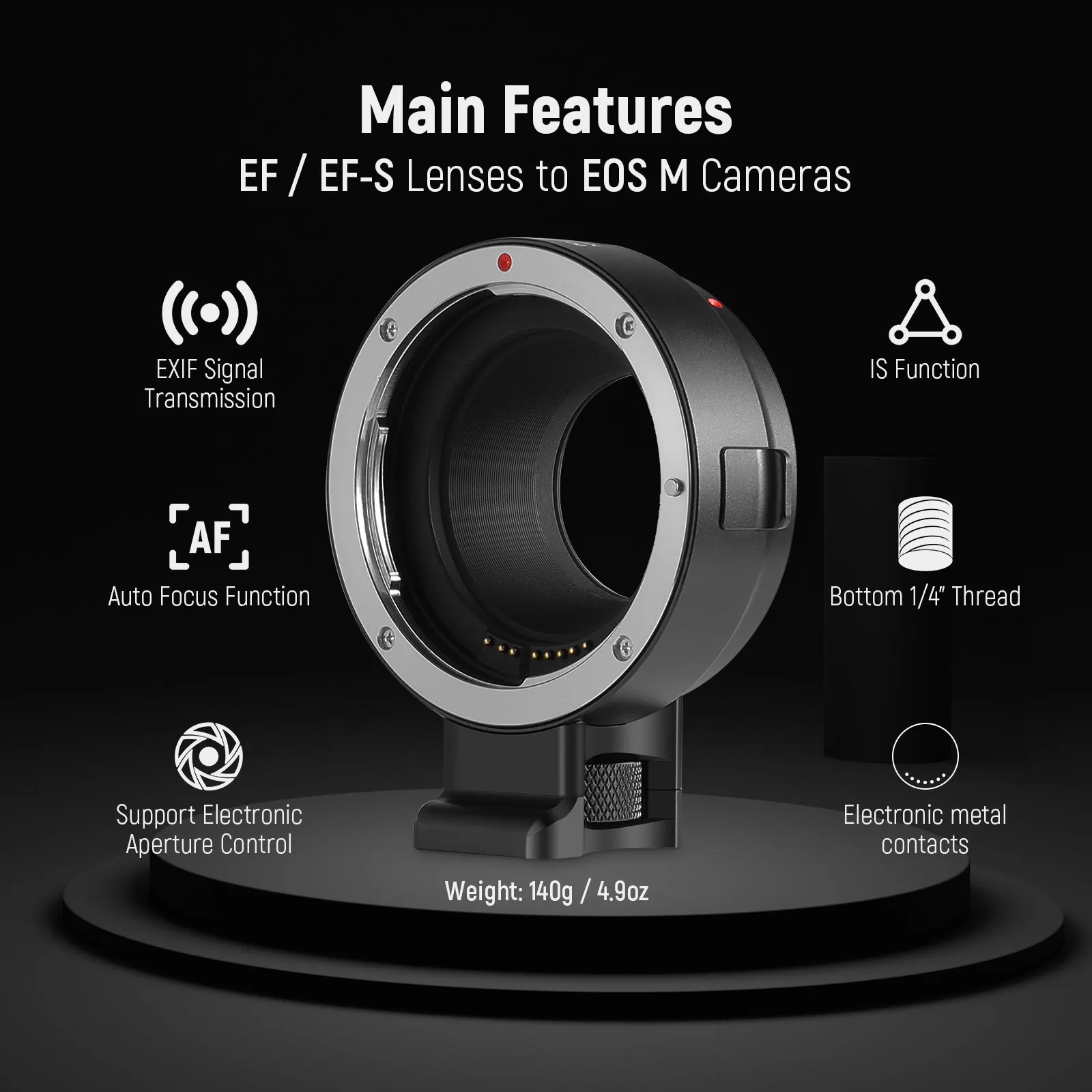 NEEWER EF to EOS M Mount Adapter