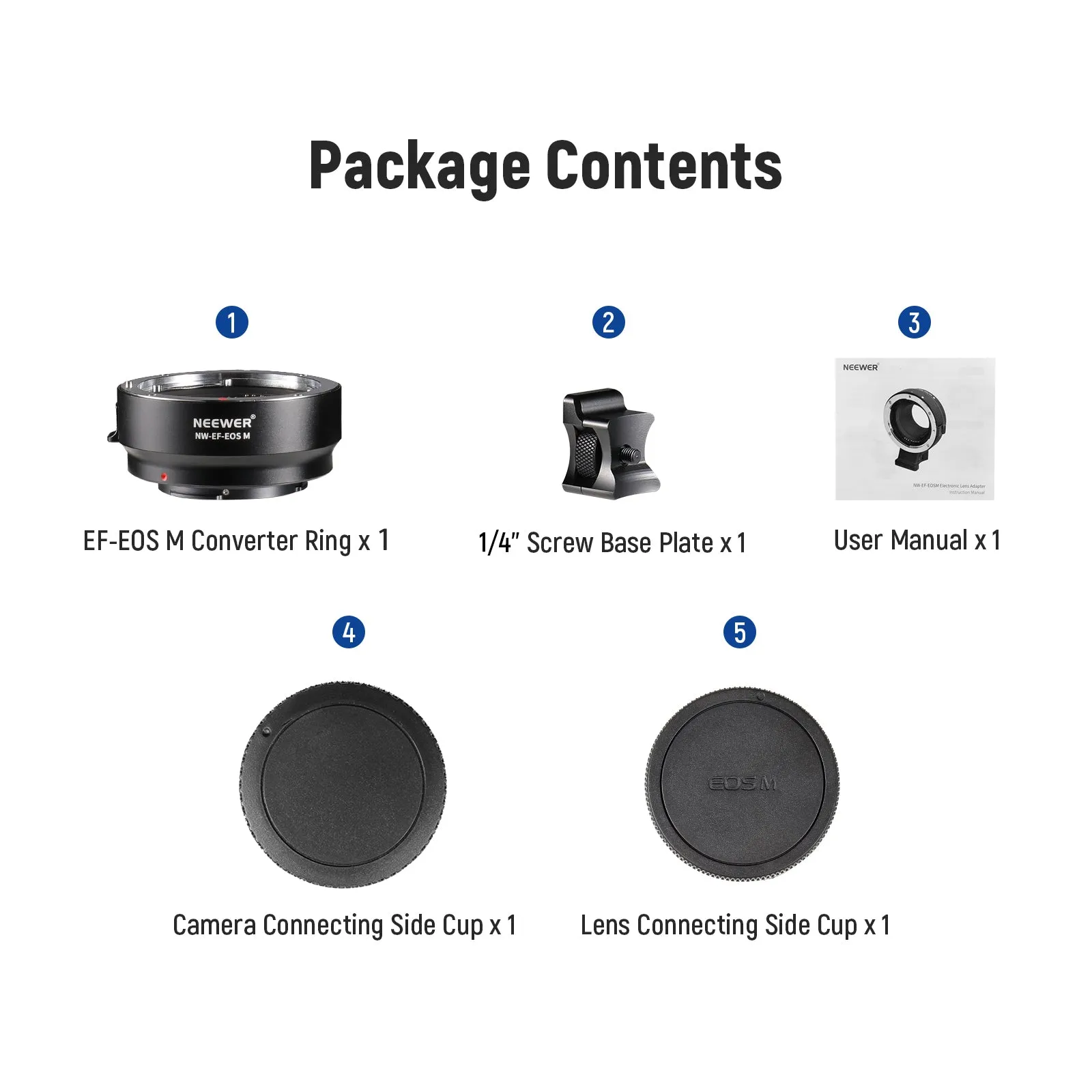 NEEWER EF to EOS M Mount Adapter