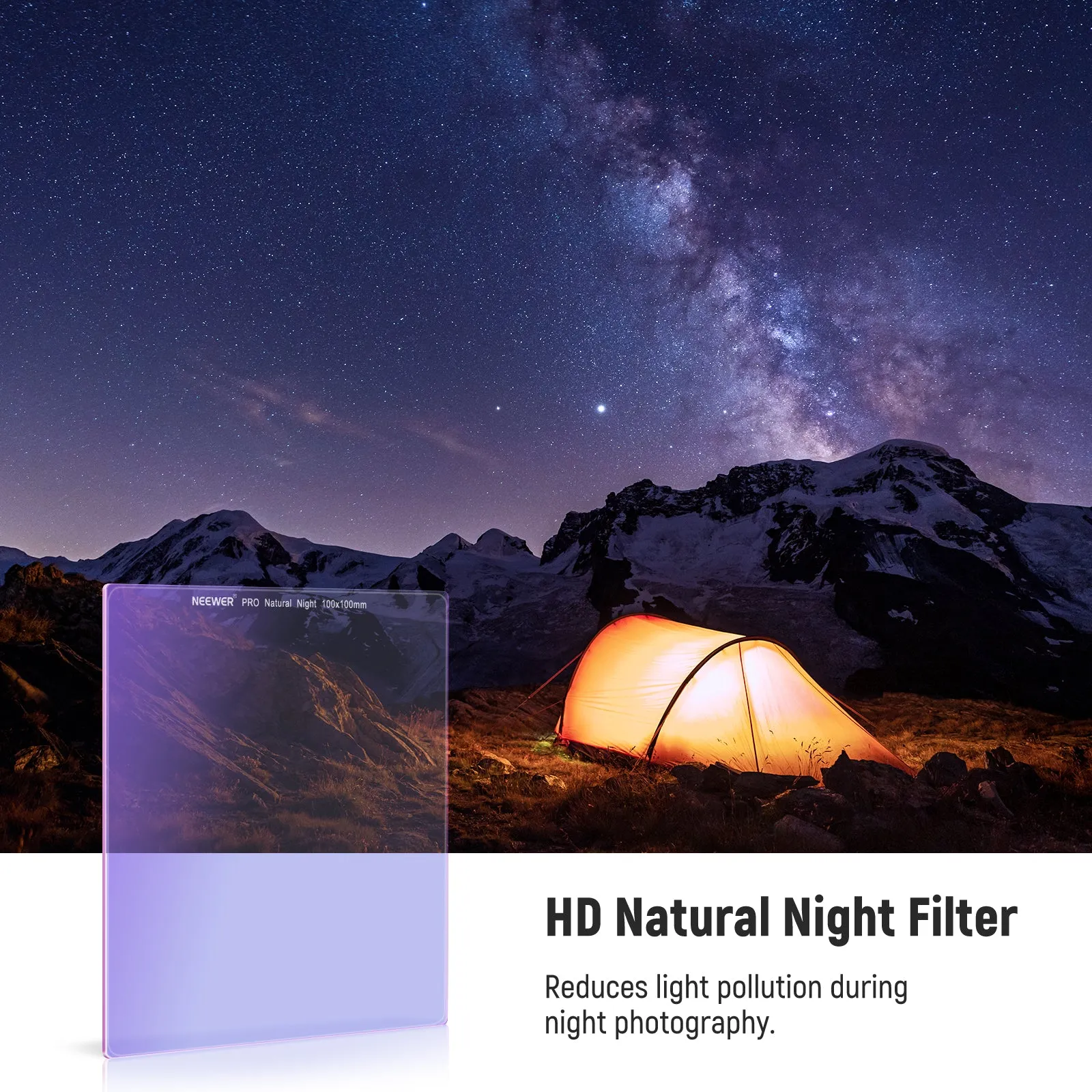 NEEWER FL-SQ6 100 x 100mm Natural Night Square Filter