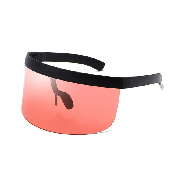 OEC CPO Fashion Sunglasses Women Men Brand Design Goggle Sun Glasses Big Frame Shield Visor Men Windproof Glasses O44