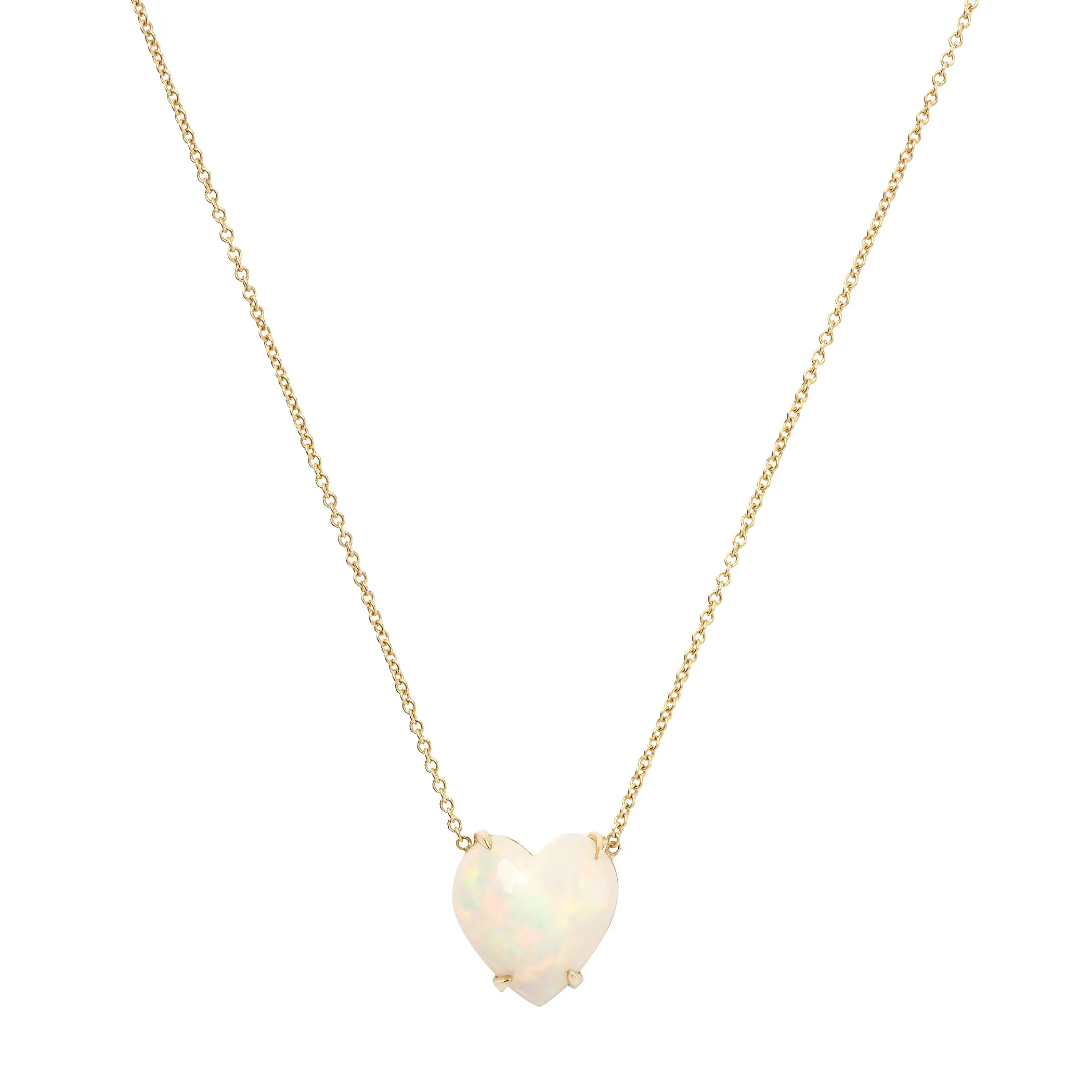 Opal Bubble Heart Necklace