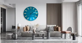 Oversized Mirrored Acrylic Wall Clock