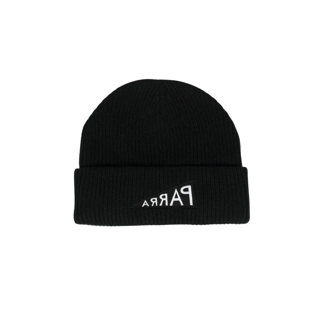 Parra Mirrored Flag Logo Beanie - Black