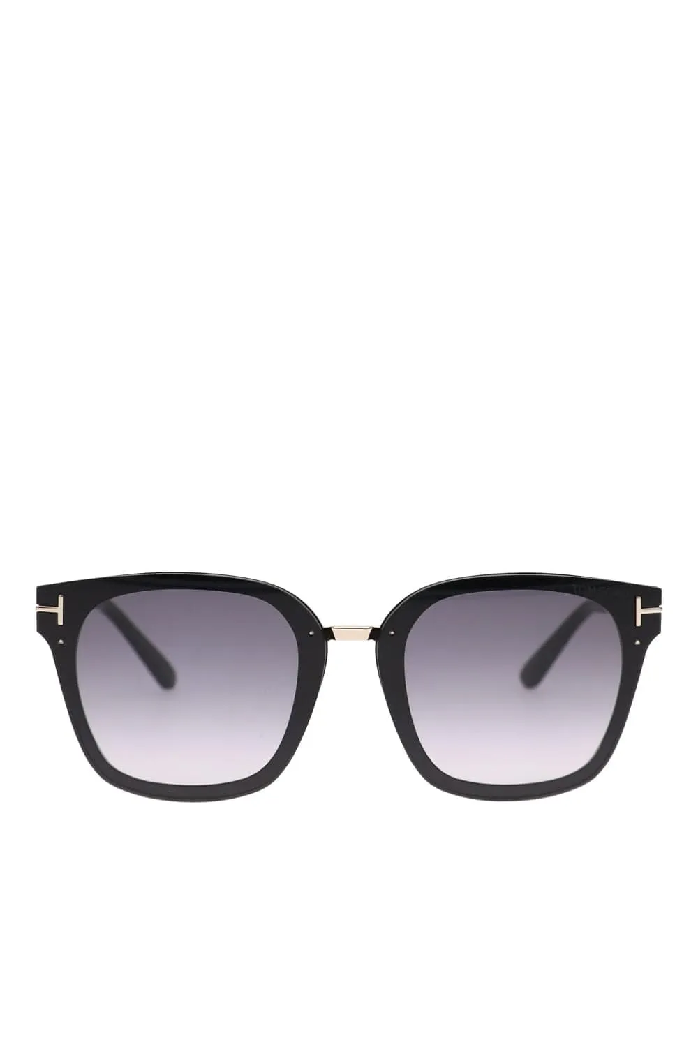 Philappa Black Smoke Square Sunglasses