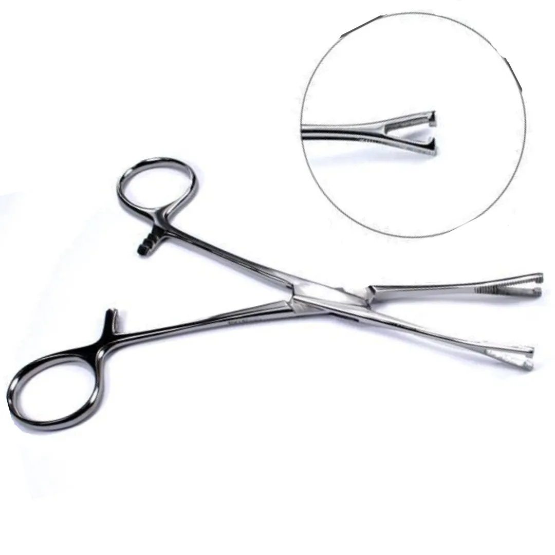 Premium Slotted Pennington Forceps 6"