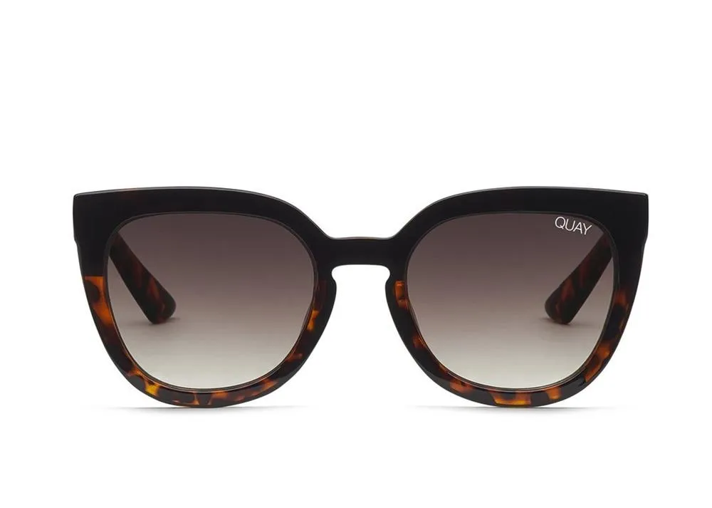 Quay Sunglasses Noosa Black Tort/Brown Fade