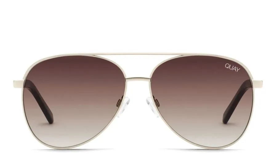 Quay Vivienne Sunglasses Gold/Brown