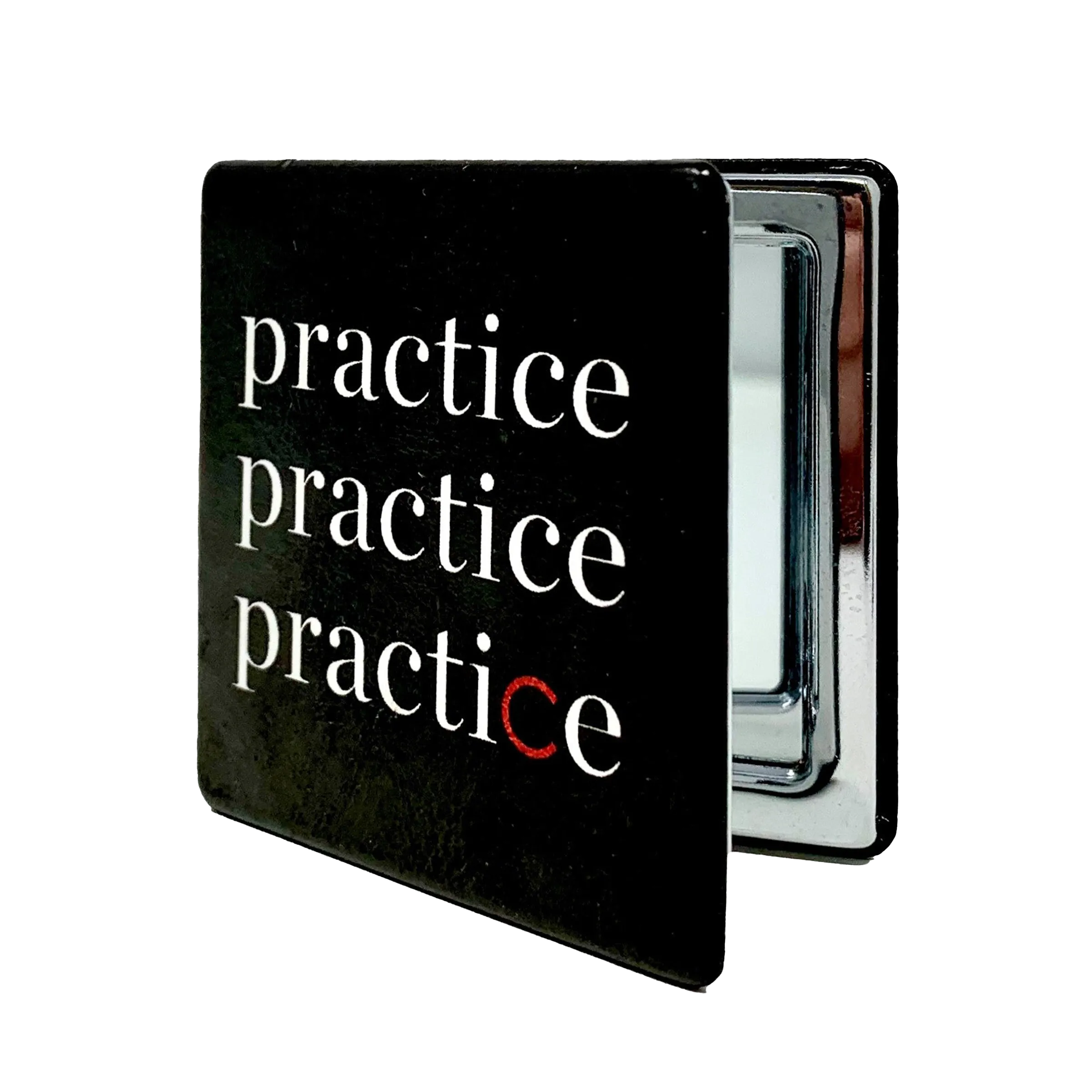 "Practice, Practice, Practice" Compact Mirror | Retro Collection