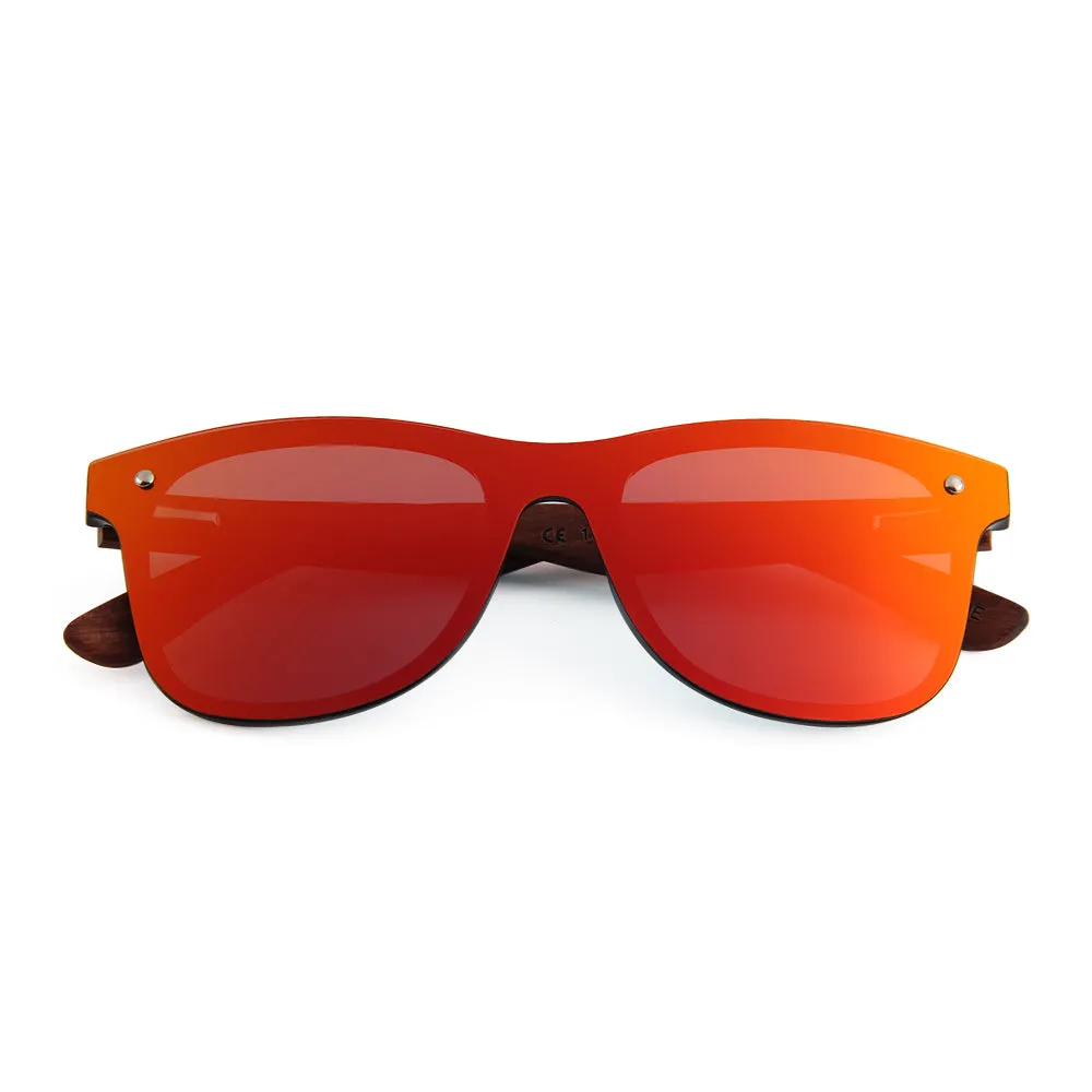 Real Wood Windscreen Style Sunglasses by WUDN