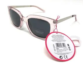 Retro Women's Sunglasses by Boots (model 145J) –  Translucent Rose Frame and Silver Arms with full UV Protection