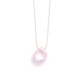 Rose Quartz Fine Cord Necklace