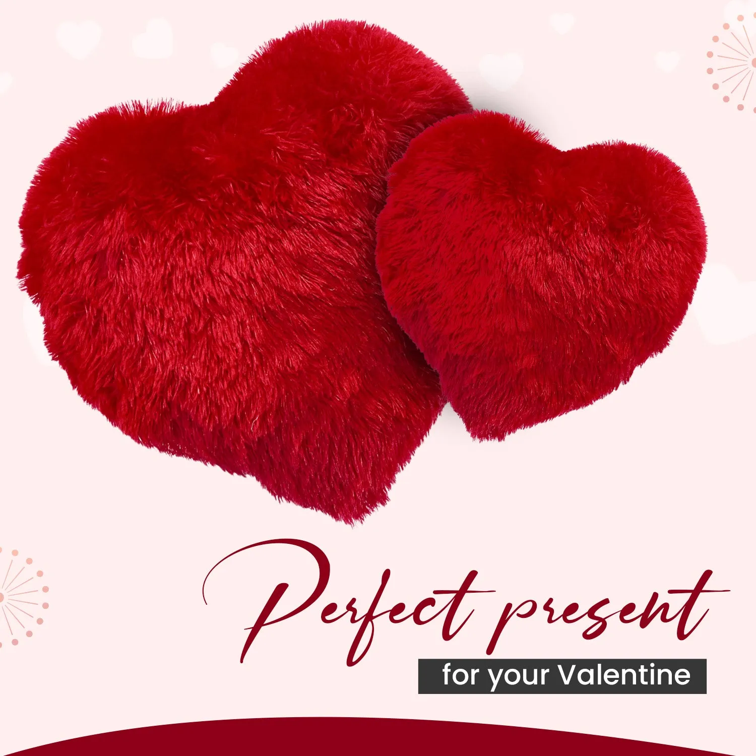 Sleepsia Heart Shaped Pillows- Combo