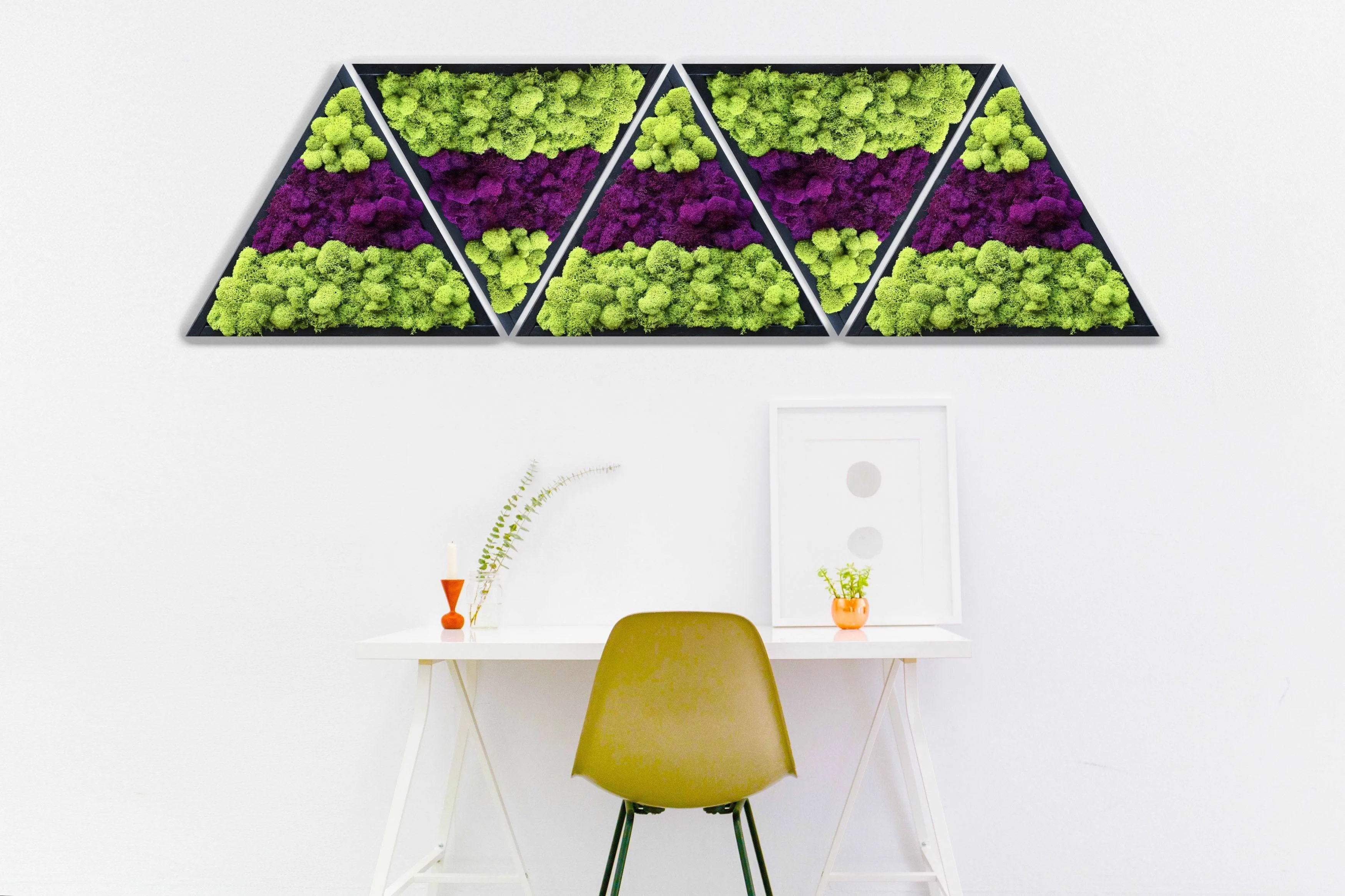 Triangle Moss Art