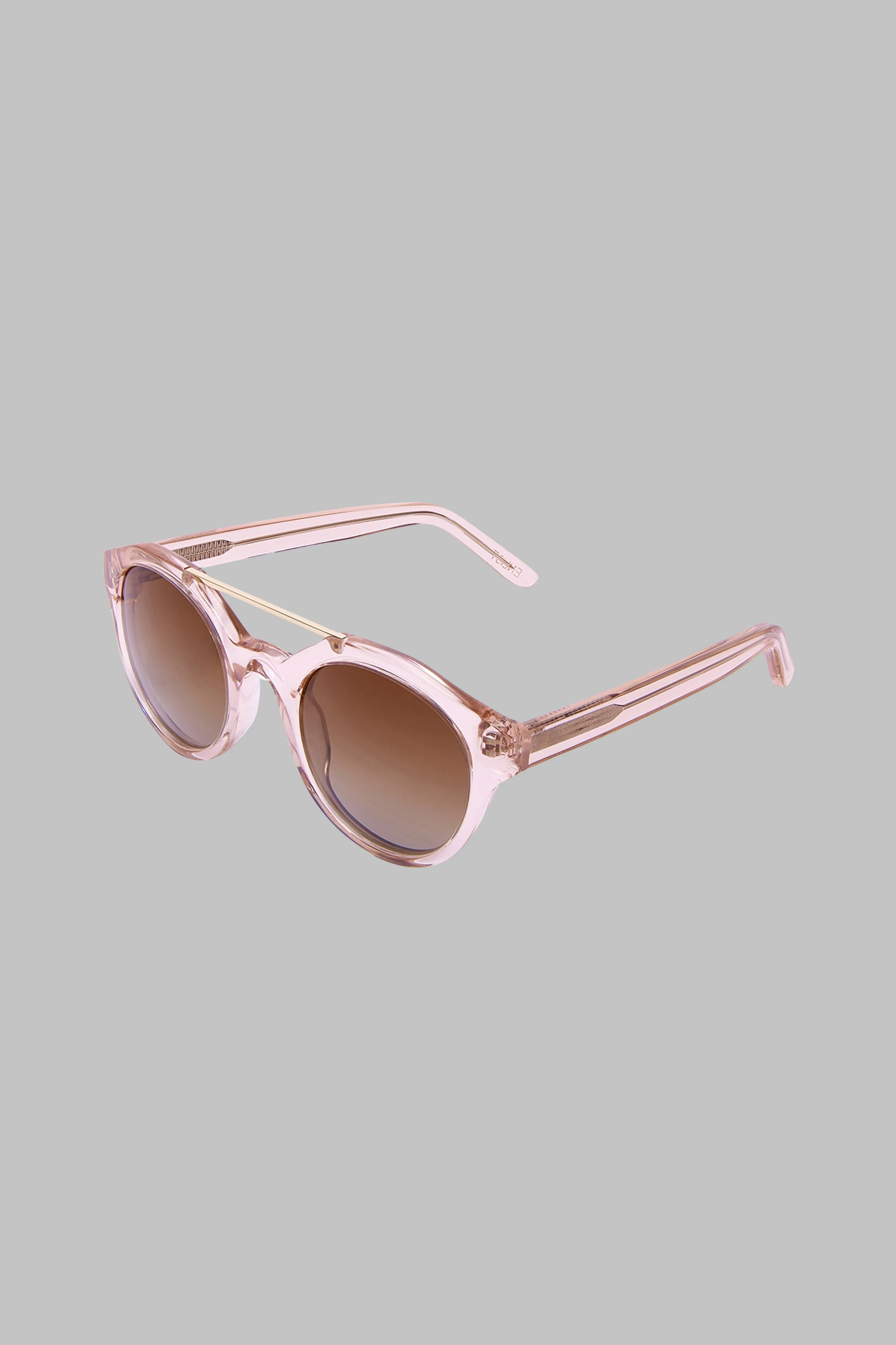 Undercover 2: Aviator-Style Rose-Gold Tone and Pearlized Pink Acetate Sunglasses