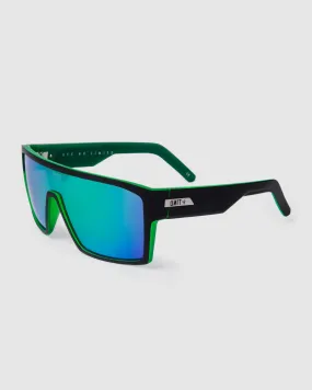 UNIT Sunglasses Command -  Matte Black Green Polarised