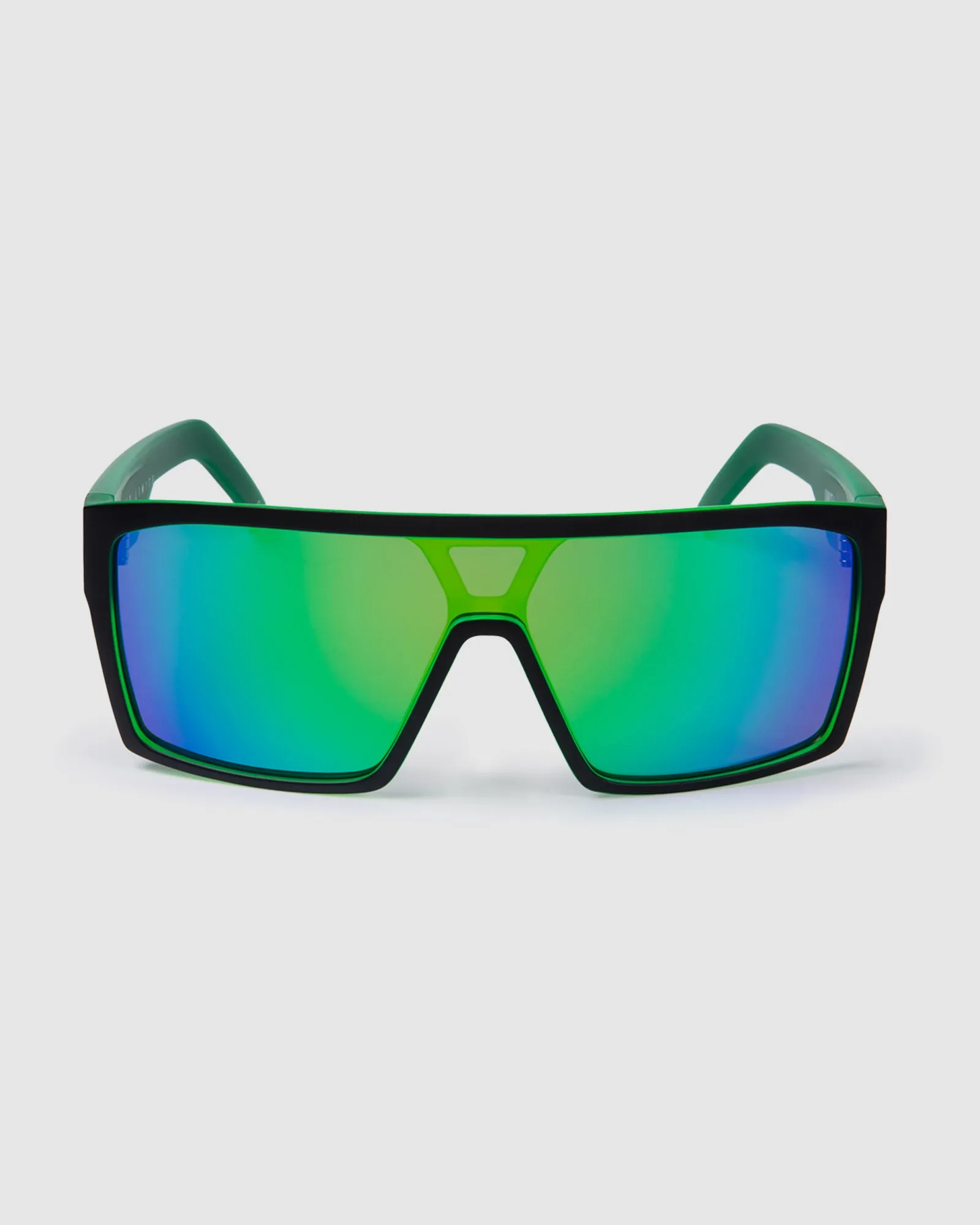 UNIT Sunglasses Command -  Matte Black Green Polarised