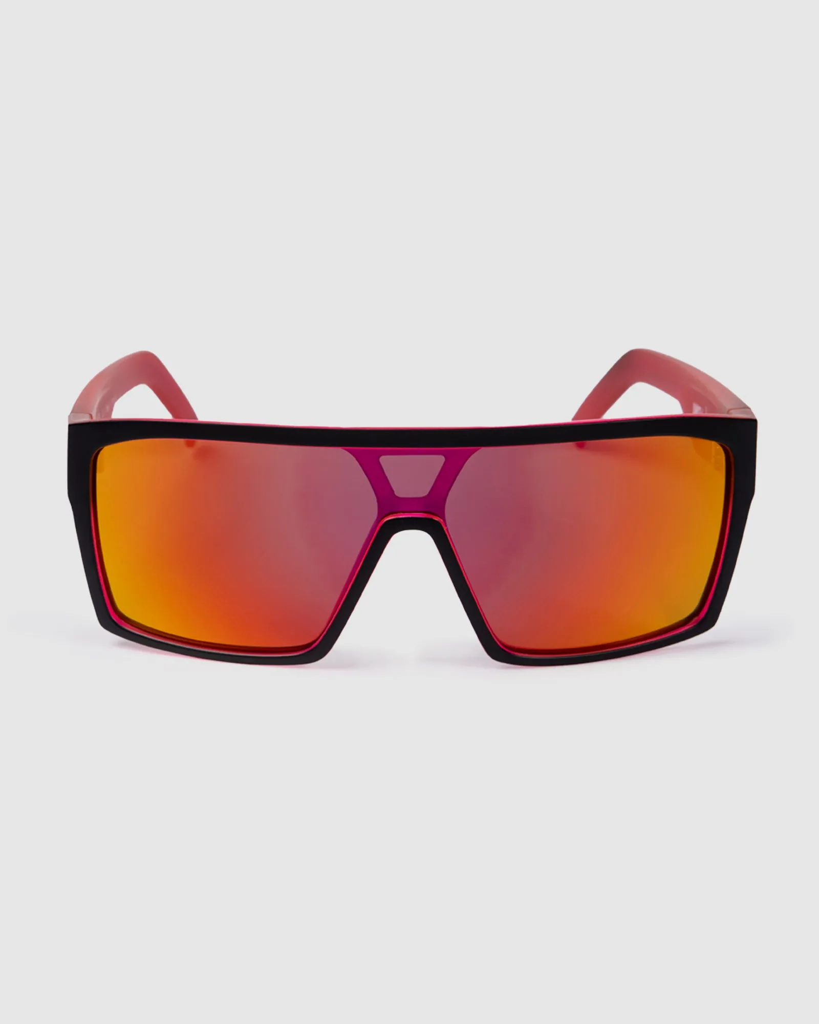 UNIT Sunglasses Command - Matte Black Neo Pink Polarised